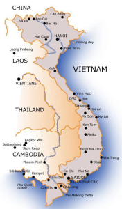 Vietnam-mappa