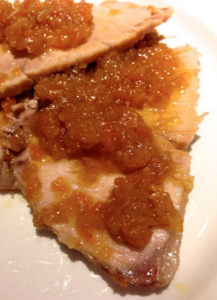 arrosto di maiale con salsa alle mele